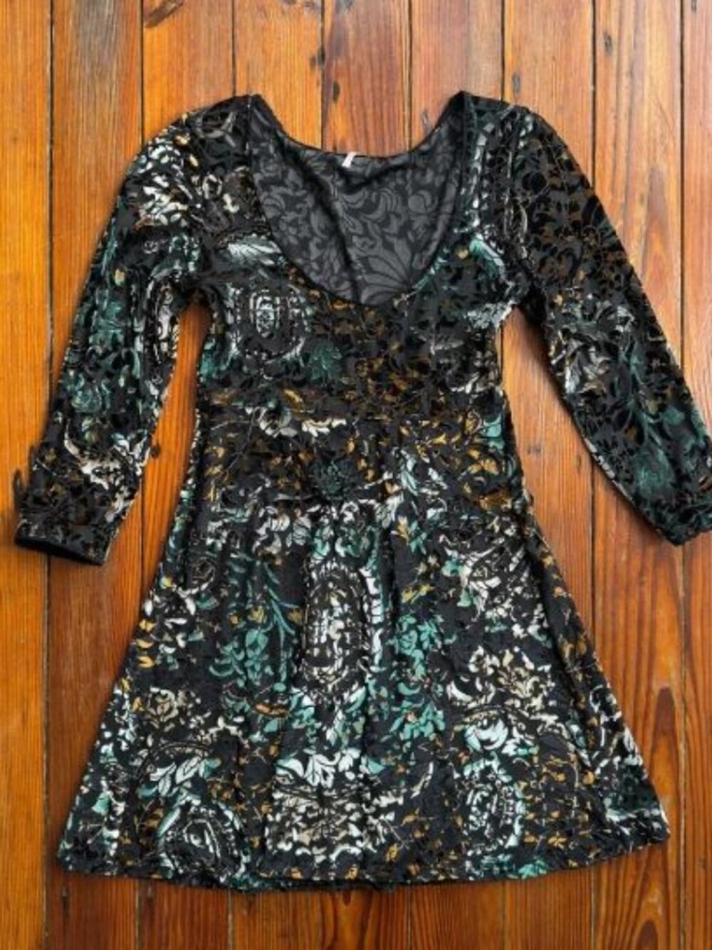 Free People Burnout Babydoll Dress